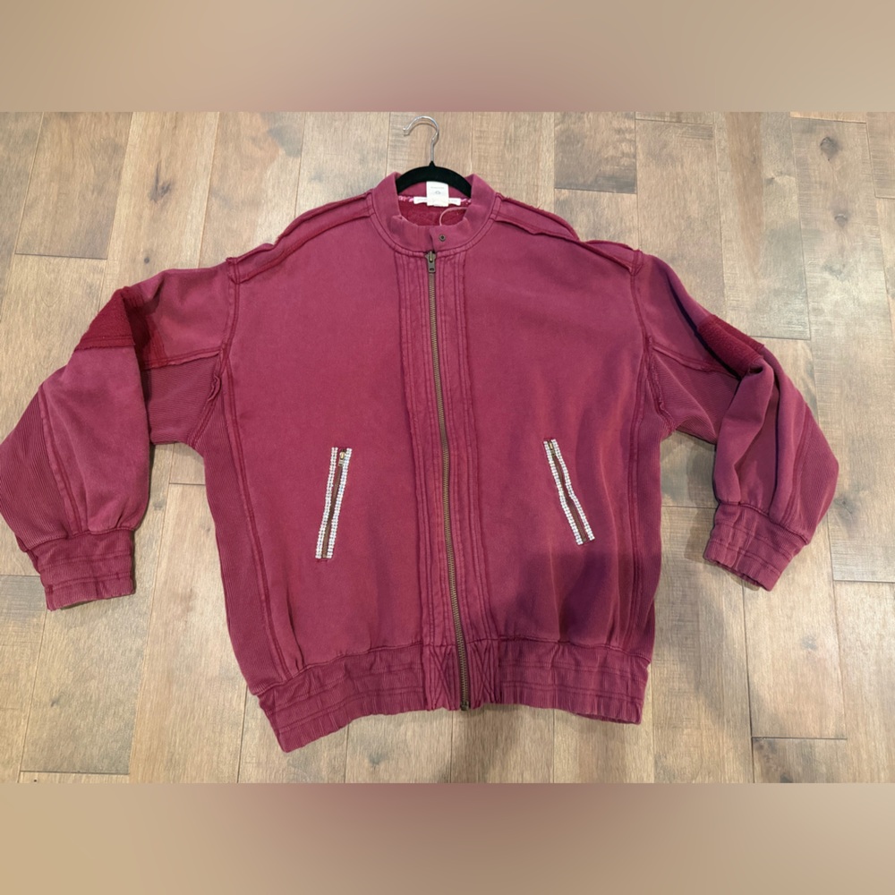NWOT Free People Tricia Fix Open Heart Sweatshirt - Medium - Picture 4 of 11